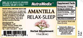 Amantilla Relax / Sleep Herbal Supplement - NutraMedix - 1 oz Bottle (Pack of 2) by Nutramedix -
